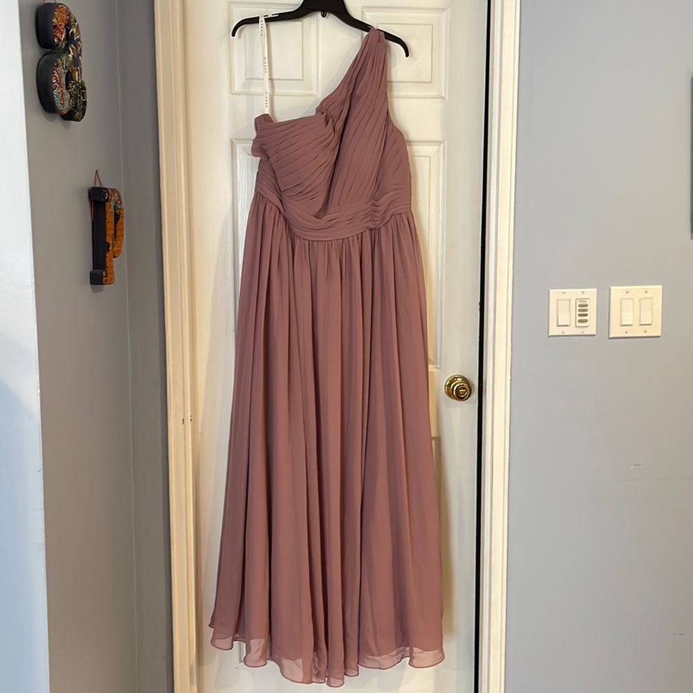 NWT Azazie “Molly” One Shoulder Dress